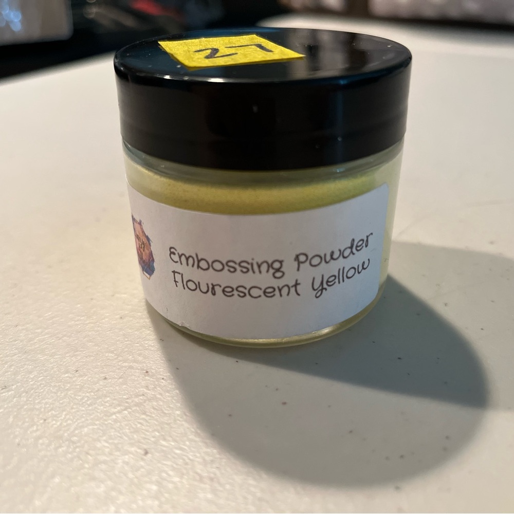 Fluorescent Yellow Embossing Powder